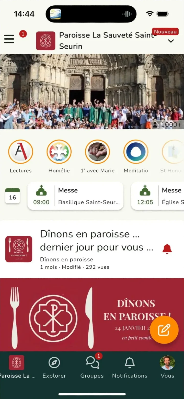 L'appli OClocher : fil de la paroisse, horaires des messes et événements