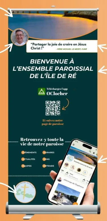 Kakémono OClocher aux couleurs de la paroisse